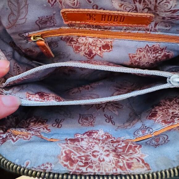 Hobo Womens Nash Black Soft Leather Crossbody Bag with Tassel - Picture 12 of 13